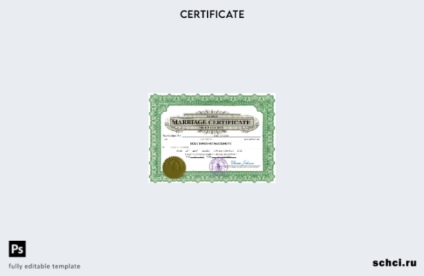цифровая загрузка свидетельства о браке Самоа в формате Word и PDF шаблона